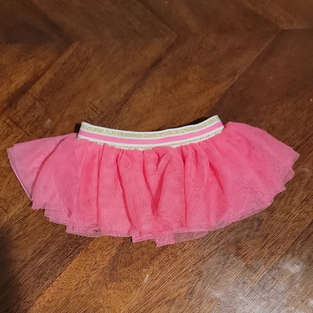 Mud Pie Colorful Striped One Piece with Pink Tutu 2T - Picture 6 of 7